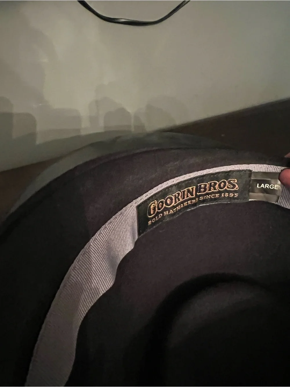 Goorin Bros Plum Felt Fedora with Branded Inner Band
